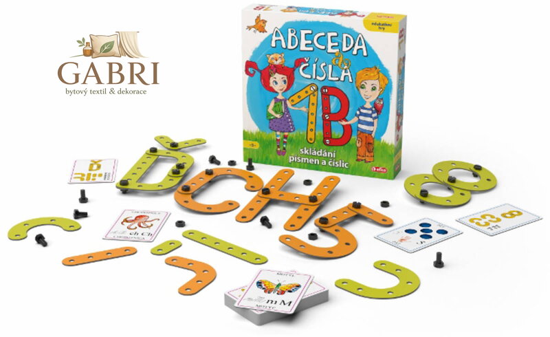 EFKO Hra Abeceda a čísla Vzdělávací soubor her *SPOLEČENSKÉ HRY*