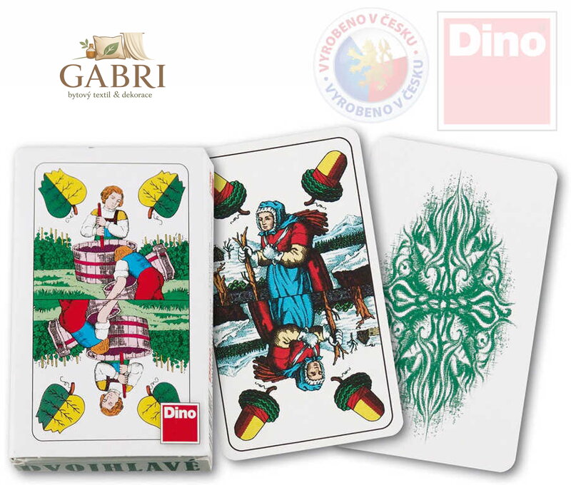 DINO HRA Karty hrací dvouhlavé Mariáš *SPOLEČENSKÉ HRY*
