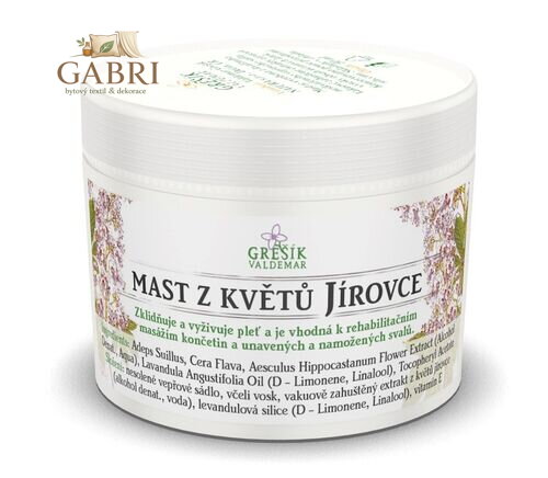 Grešík mast Z květů jírovce 50 ml