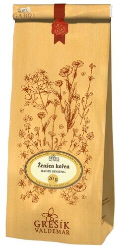 Grešík Ženšen kořen řezaný 20 g