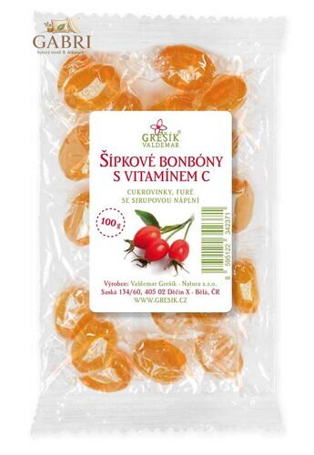 Grešík Šípkové bonbóny s vitamínem C 100 g