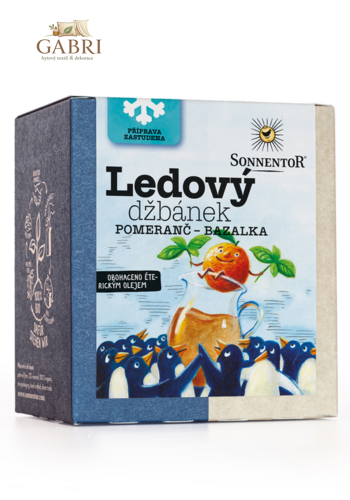 Ledový džbánek (pomeranč-bazalka) BIO