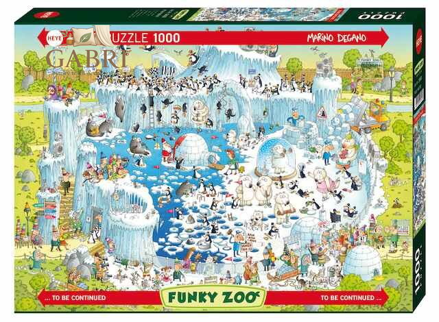 HEYE Puzzle Šílená ZOO: Polární expozice 1000 dílků