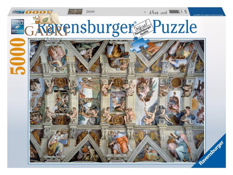 RAVENSBURGER Puzzle Sixtinská kaple 5000 dílků