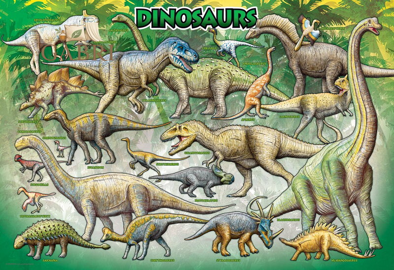 EUROGRAPHICS Puzzle Dinosauři 100 dílků