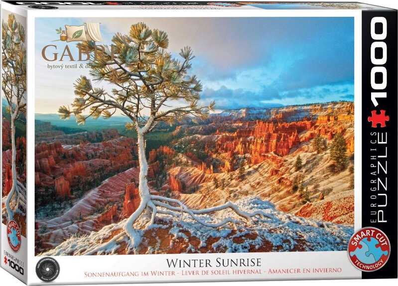 EUROGRAPHICS Puzzle Zimní svítání, Bryce Canyon 1000 dílků