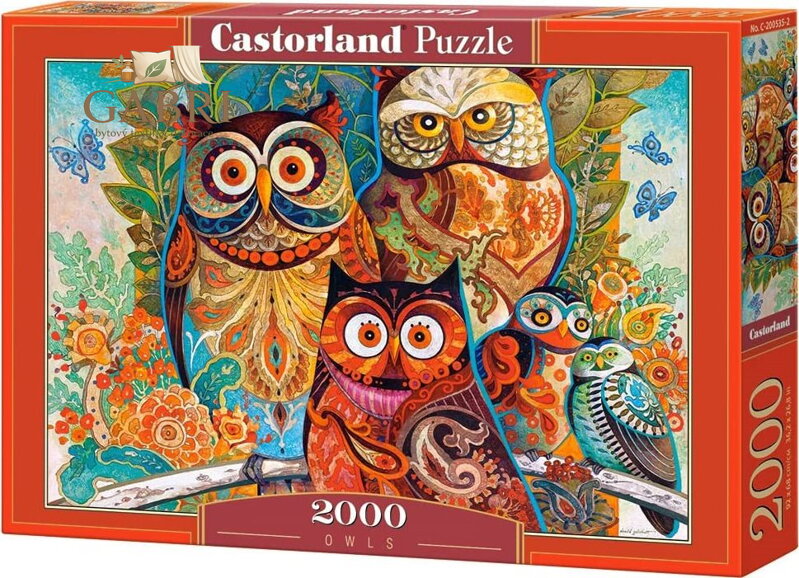 CASTORLAND Puzzle Sovy 2000 dílků