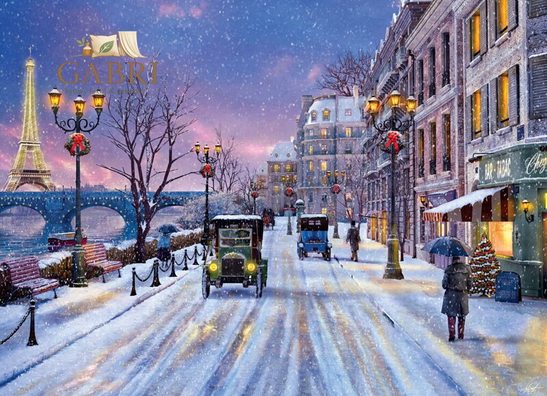 EUROGRAPHICS Puzzle Štědrý večer v Paříži 1000 dílků
