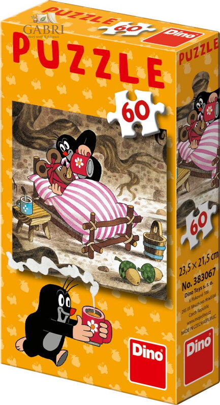 DINO Puzzle Jak Krtek uzdravil myšku 60 dílků