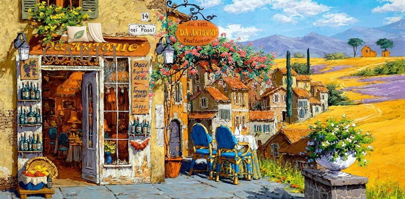 CASTORLAND Puzzle Barvy Toskánska 4000 dílků