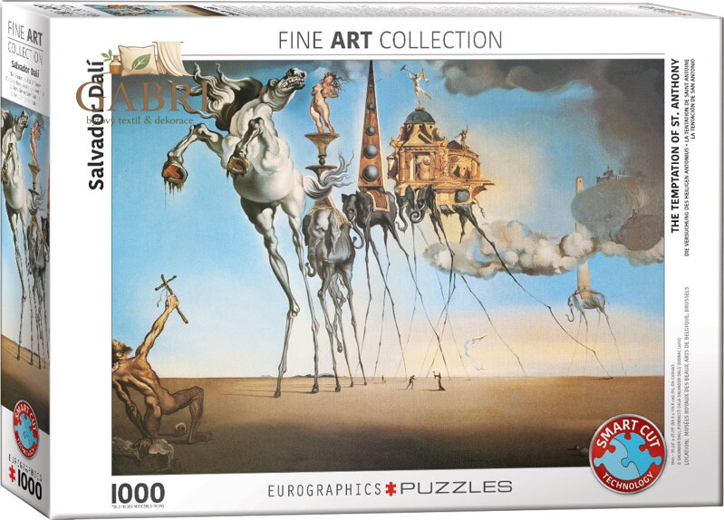 EUROGRAPHICS Puzzle Pokušení Sv. Antonína 1000 dílků