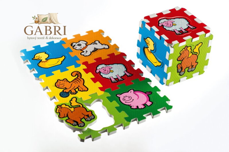 TEDDIES Pěnové puzzle Moje první zvířátka (13,5x13,5)