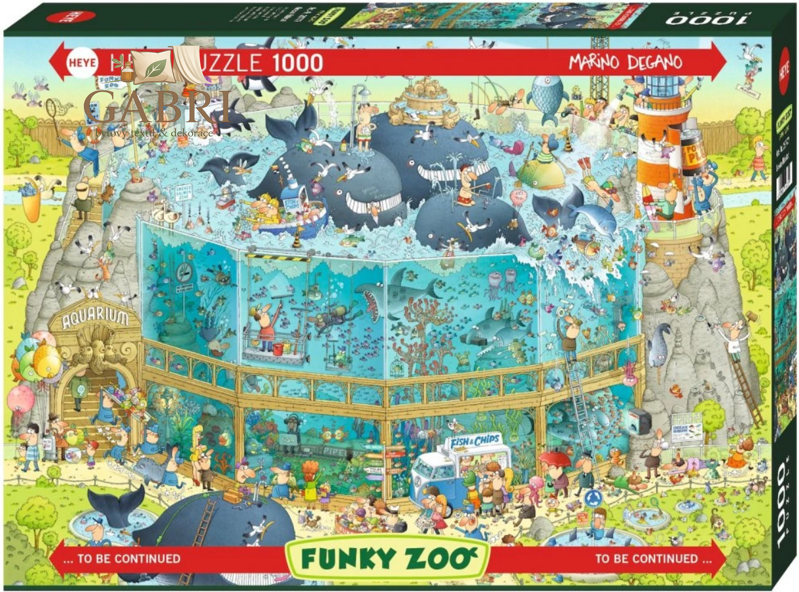 HEYE Puzzle Šílená ZOO: Expozice Oceán 1000 dílků