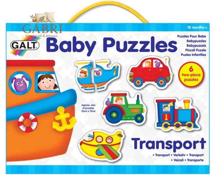 GALT Baby puzzle Doprava 6x2 dílky