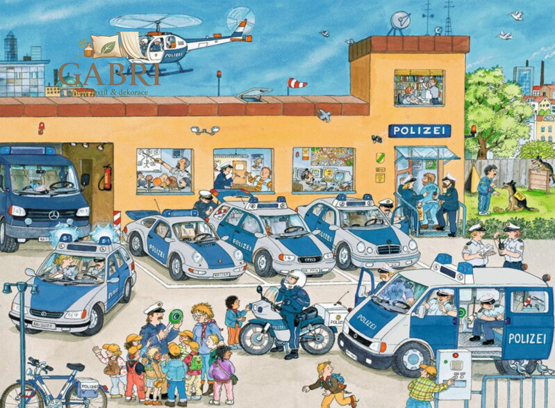 RAVENSBURGER Puzzle Policejní stanice XXL 100 dílků