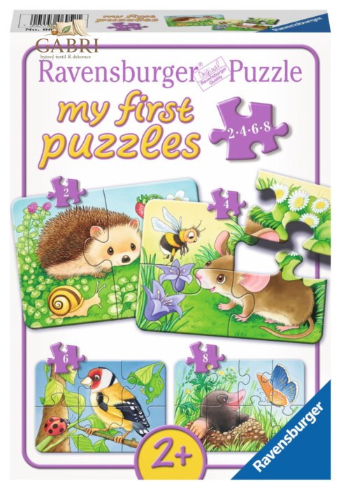 RAVENSBURGER Moje první puzzle Zvířátka v zahradě 4v1 (2,4,6,8 dílků)