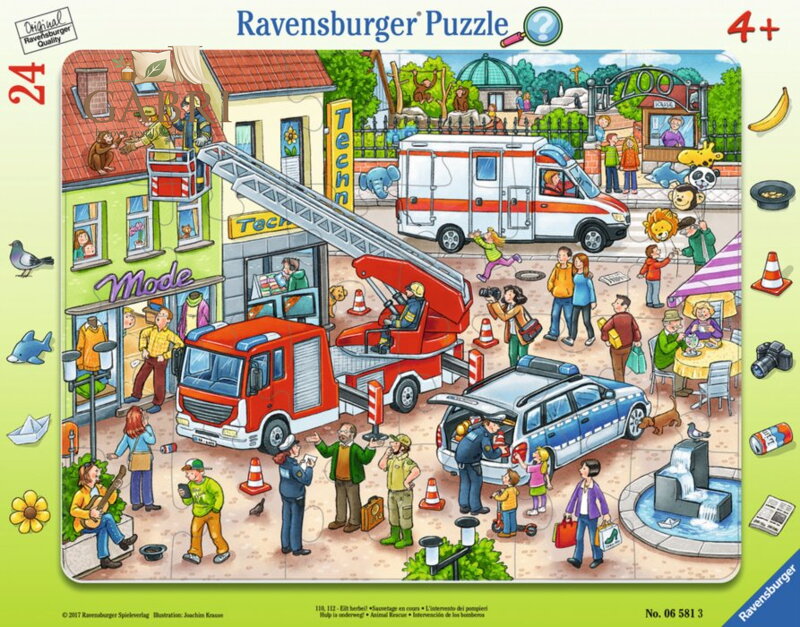 RAVENSBURGER Puzzle Záchrana zvířátek 24 dílků