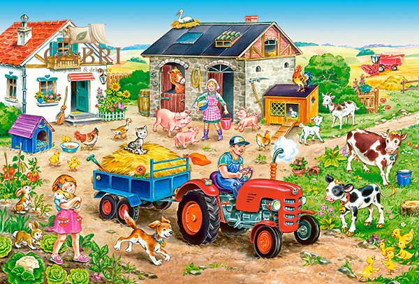 CASTORLAND Puzzle Život na farmě MAXI 40 dílků