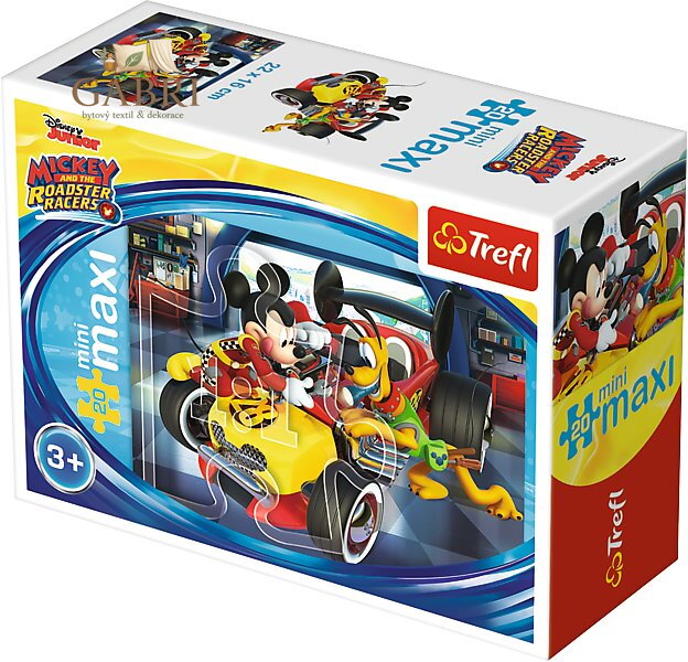 TREFL Puzzle Mickey Mouse: Příprava na závod 20 dílků