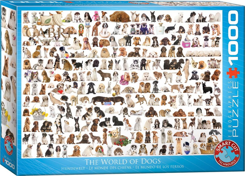 EUROGRAPHICS Puzzle Svět psů 1000 dílků