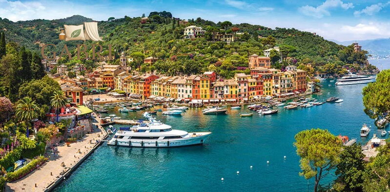 CASTORLAND Puzzle Pohled na Portofino, Itálie 4000 dílků