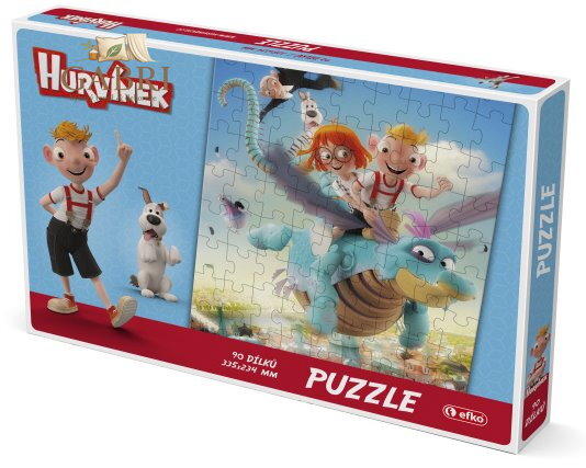 EFKO Puzzle Hurvínek a kouzelné muzeum: Letíme 90 dílků
