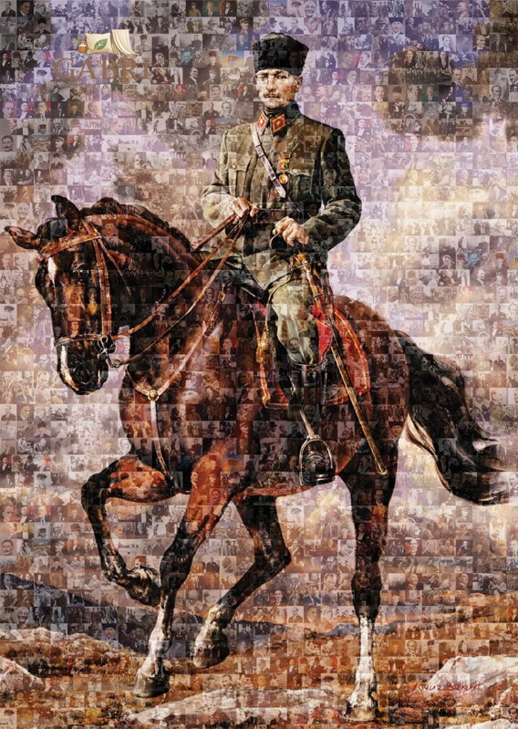 ART PUZZLE Puzzle Ghazi Mustafa Kemal na svém koni 1000 dílků