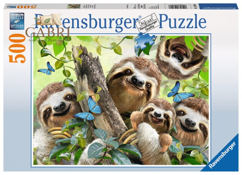 RAVENSBURGER Puzzle Lenochodí selfie 500 dílků
