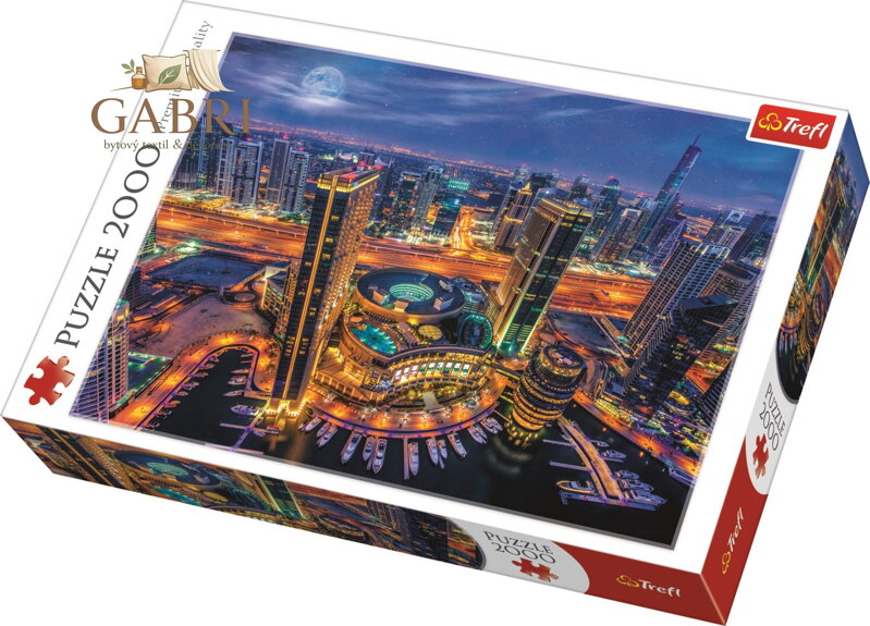 TREFL Puzzle Světla Dubaje 2000 dílků