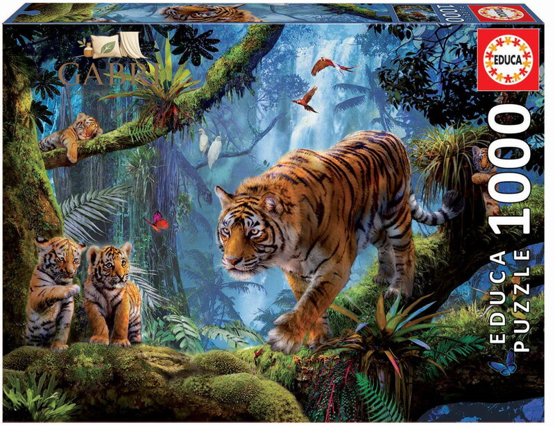 EDUCA Puzzle Tygři na stromě 1000 dílků