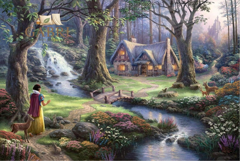 SCHMIDT Puzzle Sněhurka a chaloupka sedmi trpaslíků 1000 dílků