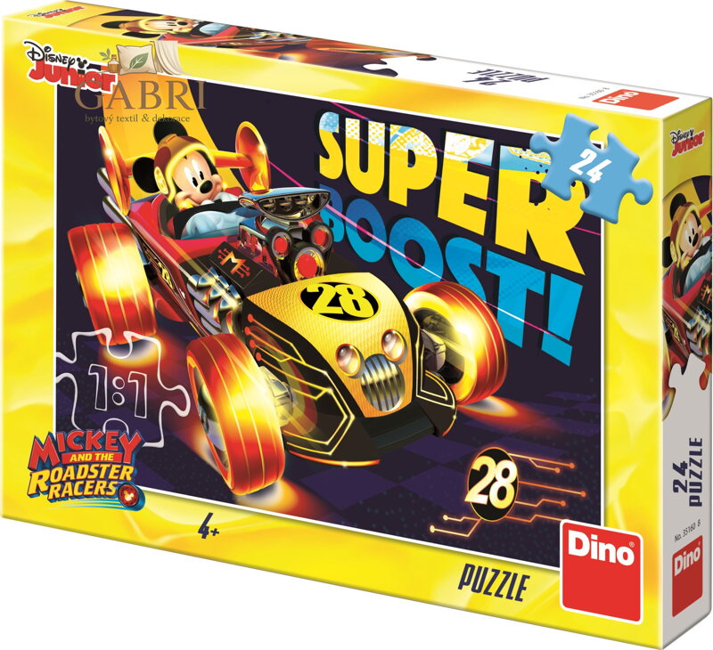 DINO Puzzle Mickey Mouse na závodě 24 dílků