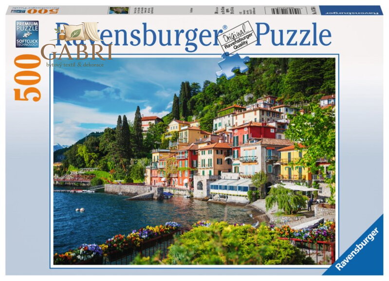 RAVENSBURGER Puzzle Jezero Como, Itálie 500 dílků