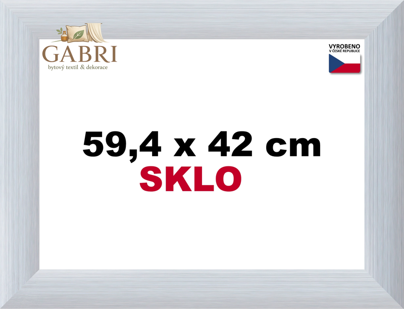 BFHM Alaska hliníkový rám na puzzle 59,4x42cm - stříbrný