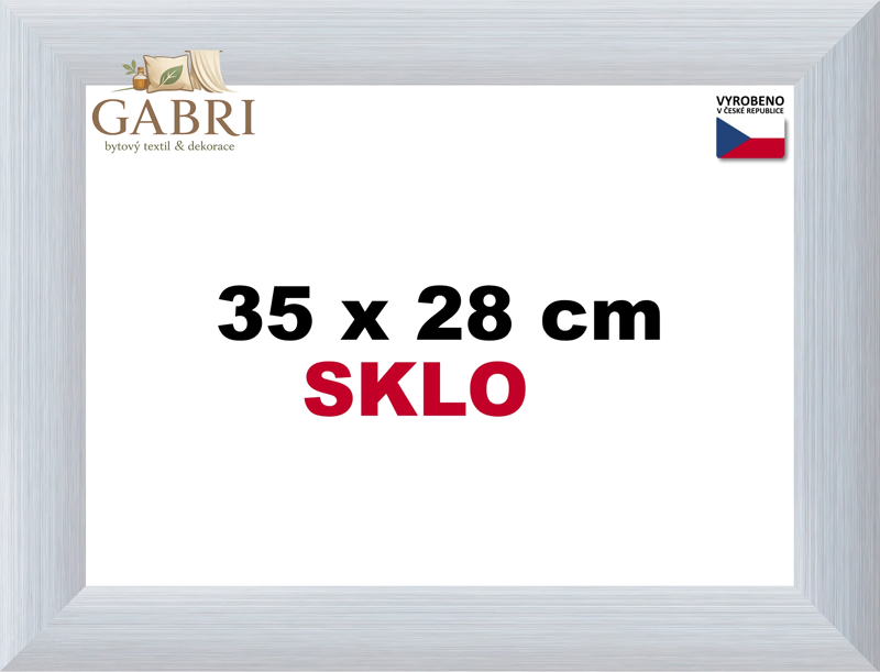 BFHM Alaska hliníkový rám 35x28cm - stříbrný