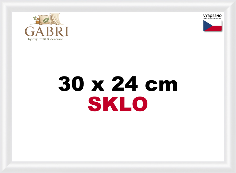 BFHM Plastový rám 30x24cm - bílý