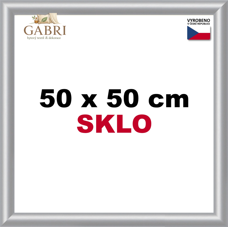 BFHM Plastový rám na puzzle 50x50cm - stříbrný