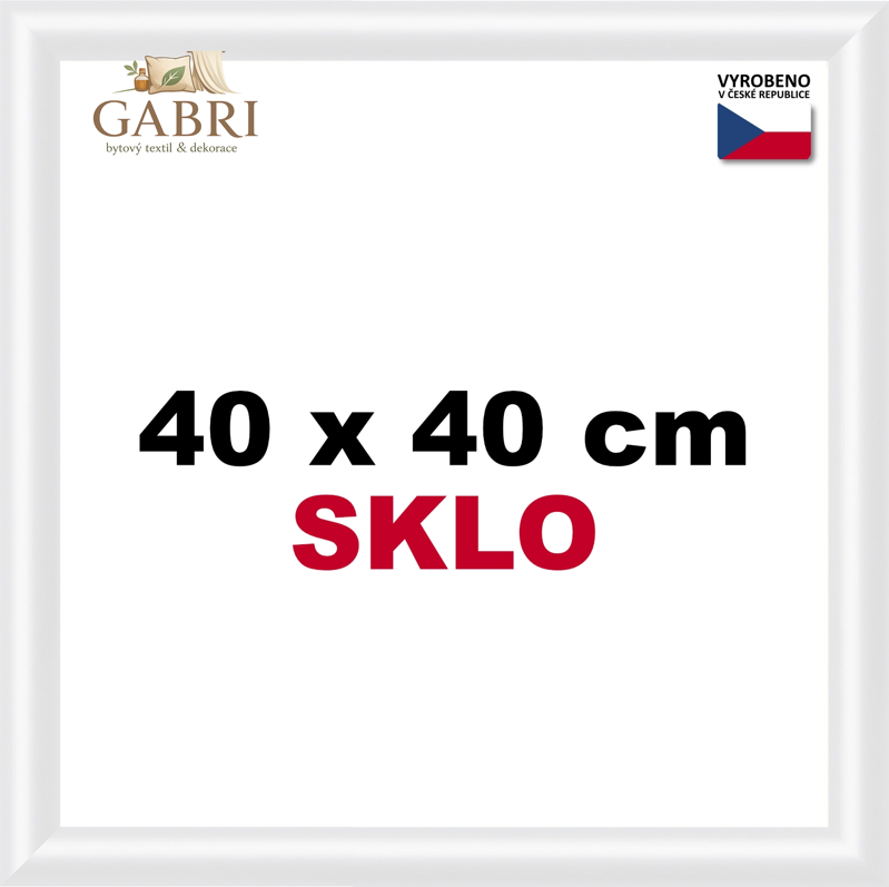 BFHM Plastový rám 40x40cm - bílý