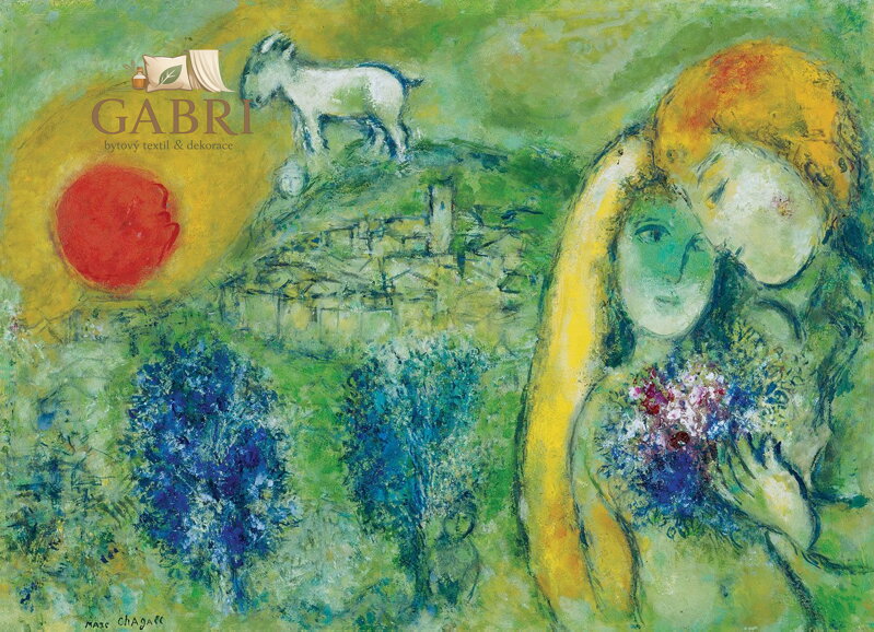 EUROGRAPHICS Puzzle Milenci z Vence 1000 dílků