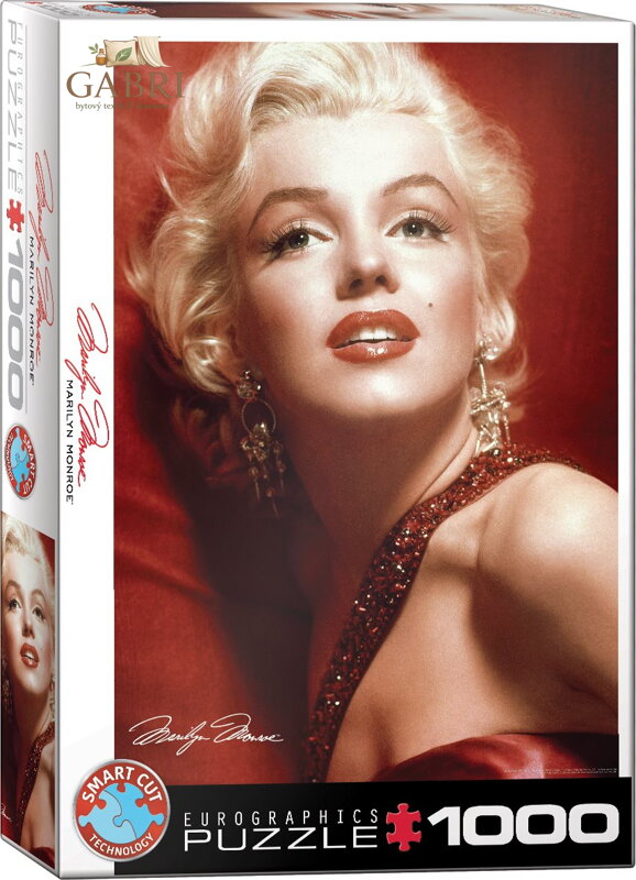 EUROGRAPHICS Puzzle Marilyn Monroe: Červený portrét 1000 dílků