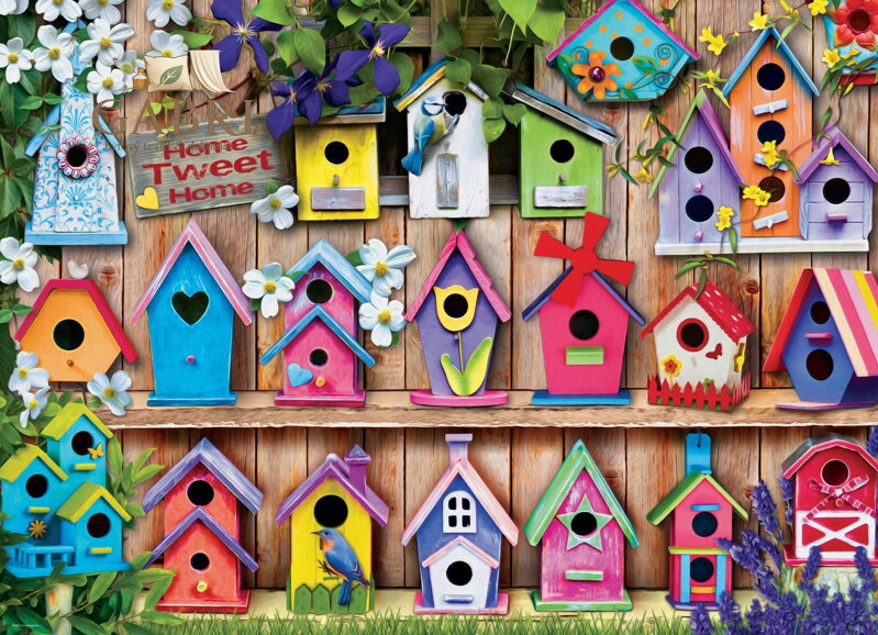 EUROGRAPHICS Puzzle Ptačí budky 1000 dílků