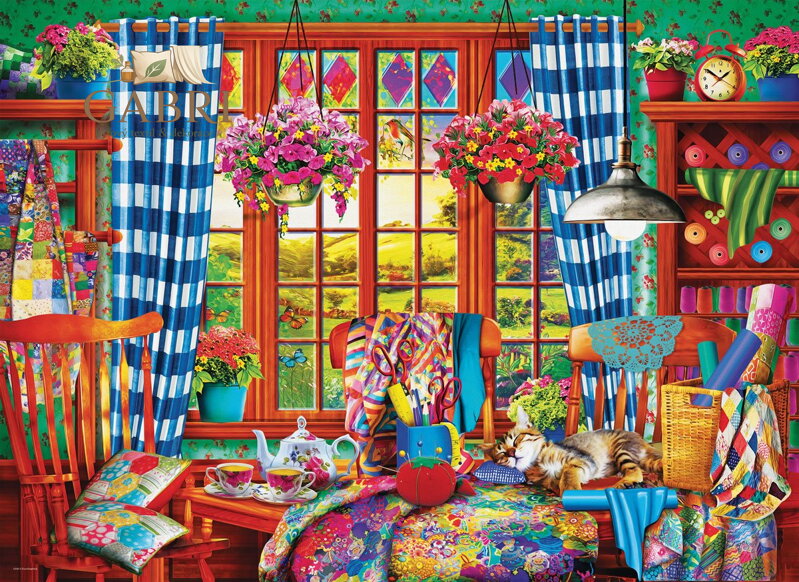 EUROGRAPHICS Puzzle Patchworková šicí dílna 1000 dílků