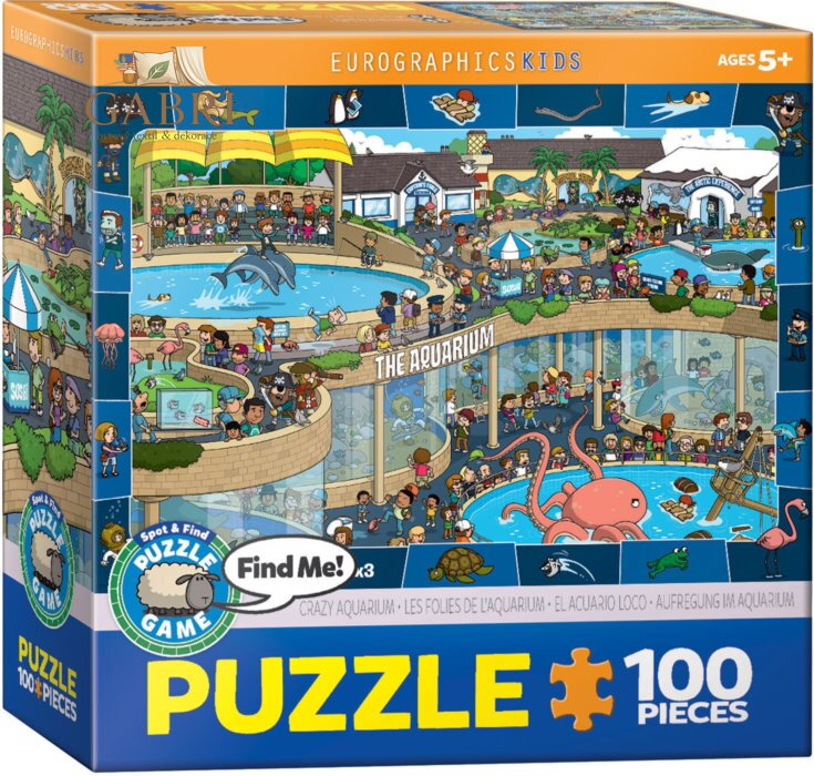 EUROGRAPHICS Spot & Find puzzle Bláznivé akvárium 100 dílků