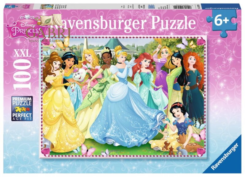RAVENSBURGER Puzzle Disney princezny: Čas zazářit XXL 100 dílků