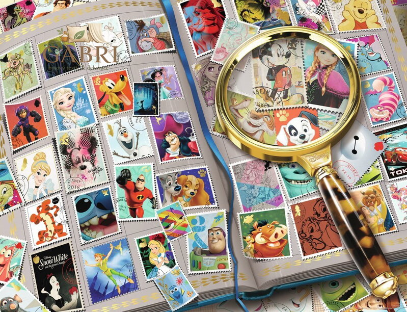 RAVENSBURGER Puzzle Disney: Moje oblíbené známky 2000 dílků