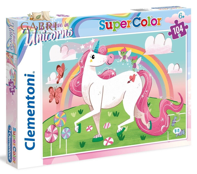CLEMENTONI Brilliant puzzle I Believe in Unicorns 104 dílků