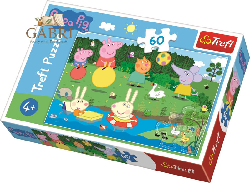 TREFL Puzzle Prasátko Peppa u rybníka 60 dílků