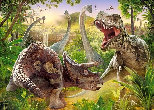 CASTORLAND Puzzle Souboj dinosaurů 180 dílků