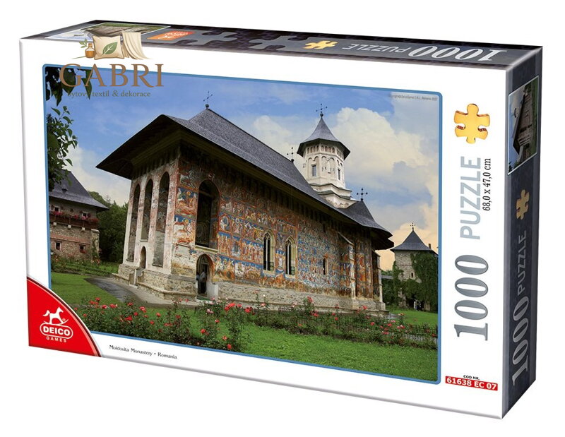 DEICO Puzzle Klášter Moldovita, Rumunsko 1000 dílků