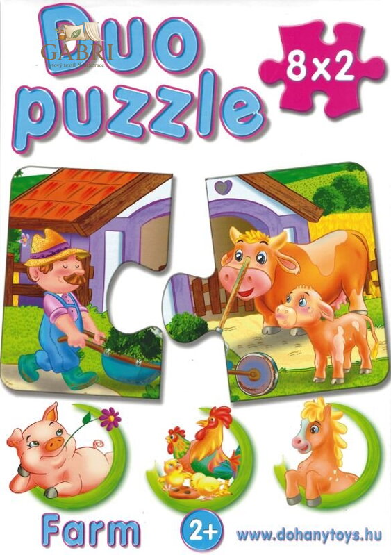 DOHÁNY Duo puzzle Na statku 8x2 dílky